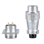 P28 Aviation Connector, Square Flange Socket, Male/Female Circular Butt Joint, 2/3/4/5/7/10/12/14/16/19/20/24 Pin, P28K2Q PLS28