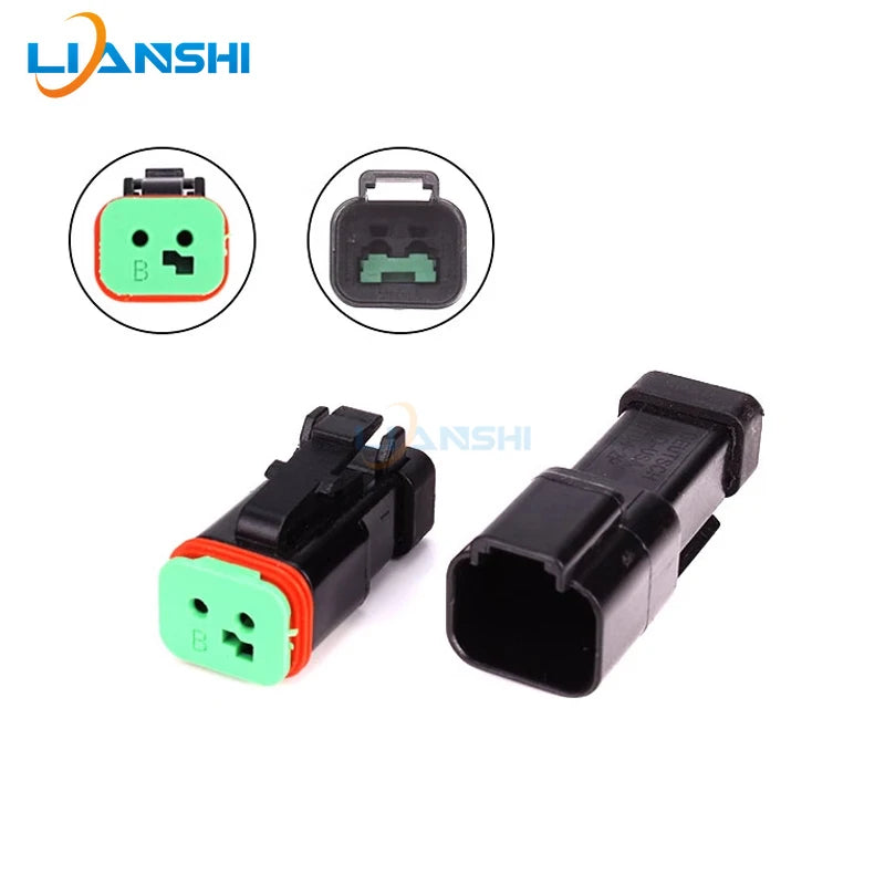 DT04-2P-CE03 DT06-2S-CE05 Deutsch type automotive waterproof connector connector 2pin male and female harness connector terminal