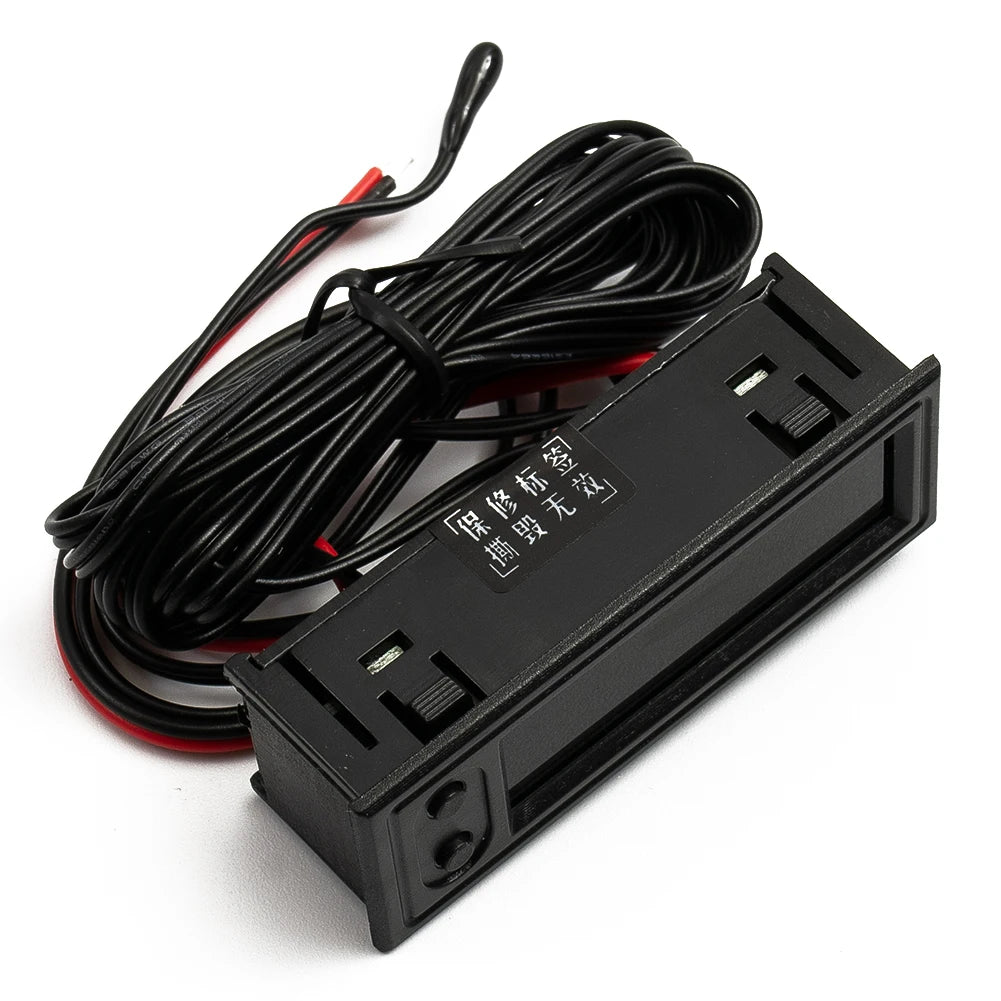 12V 3in1 Vehicle Car Kit Thermometer With Voltmeter With Clock LED Digital Display 3 In 1 Voltmeter Interior Parts