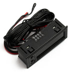12V 3in1 Vehicle Car Kit Thermometer With Voltmeter With Clock LED Digital Display 3 In 1 Voltmeter Interior Parts