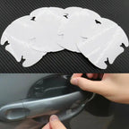 4Pcs Car Door Handle Invisible Film Scratch Decal Car Sticker Universal Car Handle Protection Film Styling Exterior Accessories