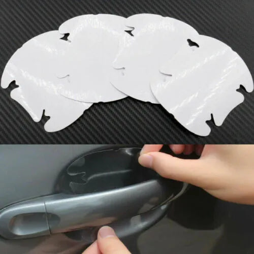 4Pcs Car Door Handle Invisible Film Scratch Decal Car Sticker Universal Car Handle Protection Film Styling Exterior Accessories