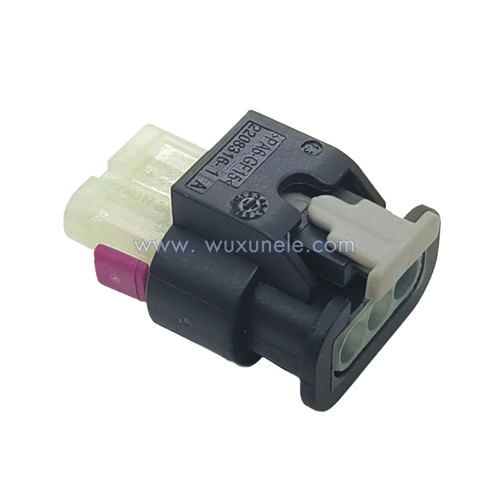 10 Sets 3 Pin 2-1718644-1 Sealed Female Male Wire Connector for Camshaft Sensor VW 4F0973703 Plug
