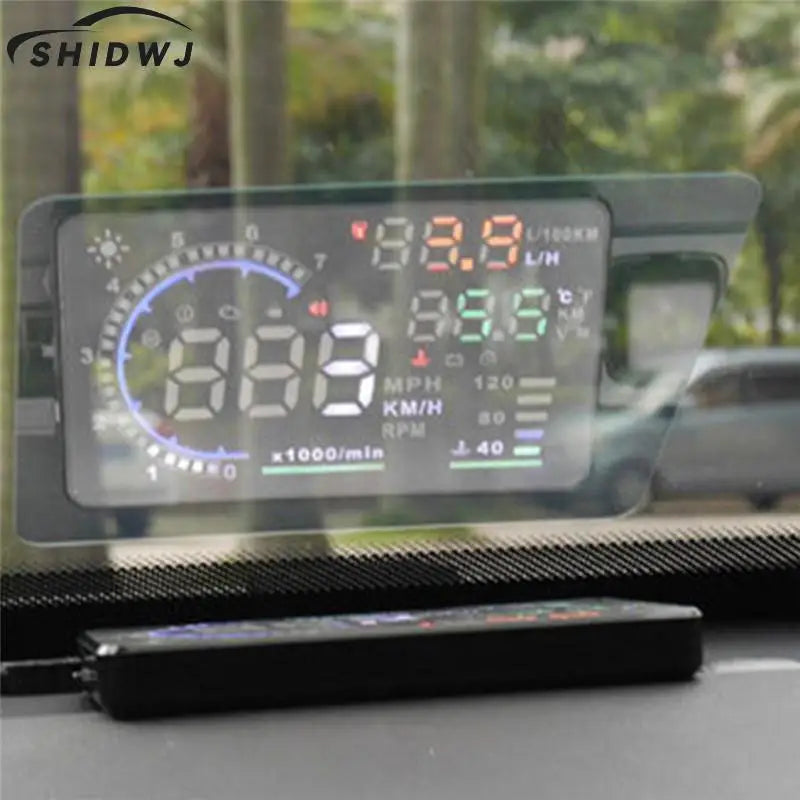 Car HUD Reflective Film Head Up Display System Film OBD II Fuel Consumption Overspeed Display Auto Accessories Car Styling