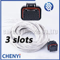 34 Pin/way ECU Auto Computer Connector PCB plug Socket Oil Gas connector plug With 2 meter Cable Wire 4-1437290-0 2-6447232-3