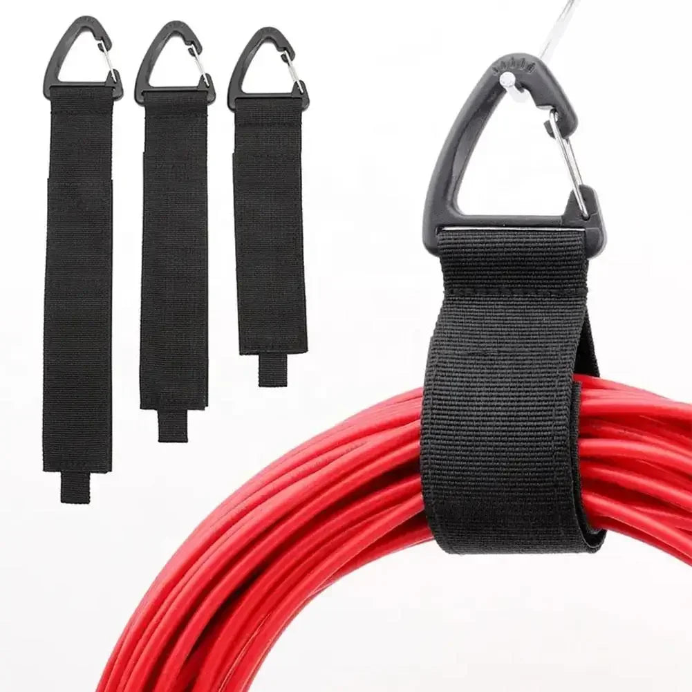 Car Cord Organizer Holder 10/5/1pcs Triangle Buckle Power Storager Wire Manager Nylon Heavy Storage Straps For Cables And Hoses