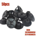 50Pcs Unthreaded Nut Clips For Mercedes For BMW 2019900050 51711958025 Car Snap Nut Fender Snap Interior Accessories