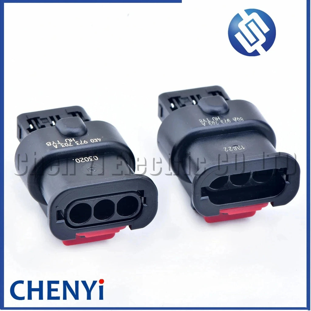 3 Pin Auto waterproof connector PDC Parking radar Sensor Plug 80A973703A 4K0973703A 80A 973 703 A 4K0 973 703 A