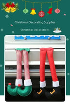 1PC New Year Car Christmas Elf Santa Legs Decoration Christmas Decor for Home Xmas Tree Pendants Ornaments Happy Gifts Amagi