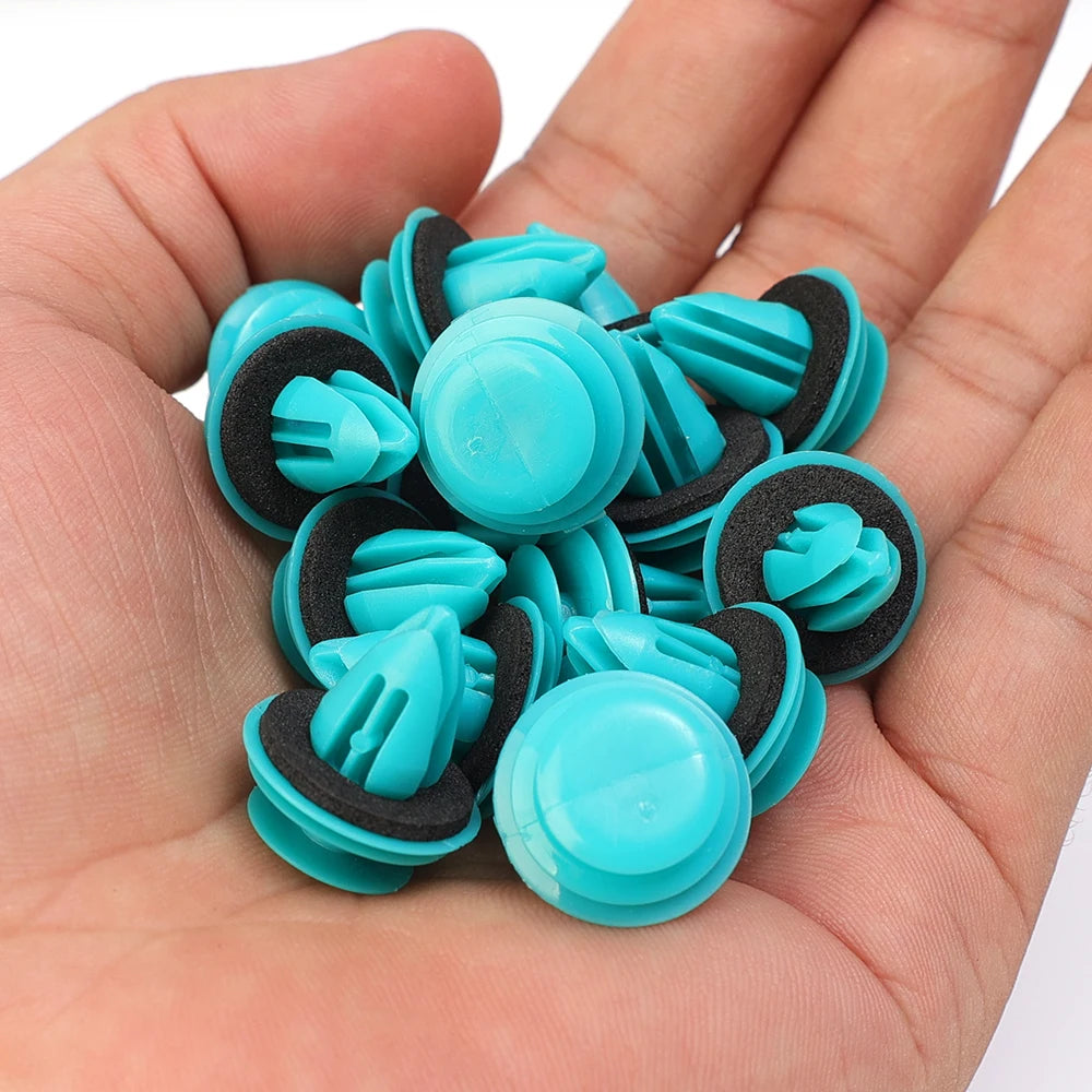 100/20PCS Auto Door Panel Clip with Seal Ring Auto Fastener Rivet Bumper Clip Retainer Car Interior Retaining Accessories