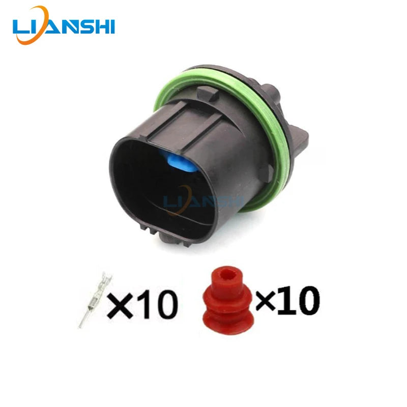 HP406-10021/HP481-10021 is a 10-pin connector for waterproof wiring harness plugs of Hyundai, Kia and Haval car headlights