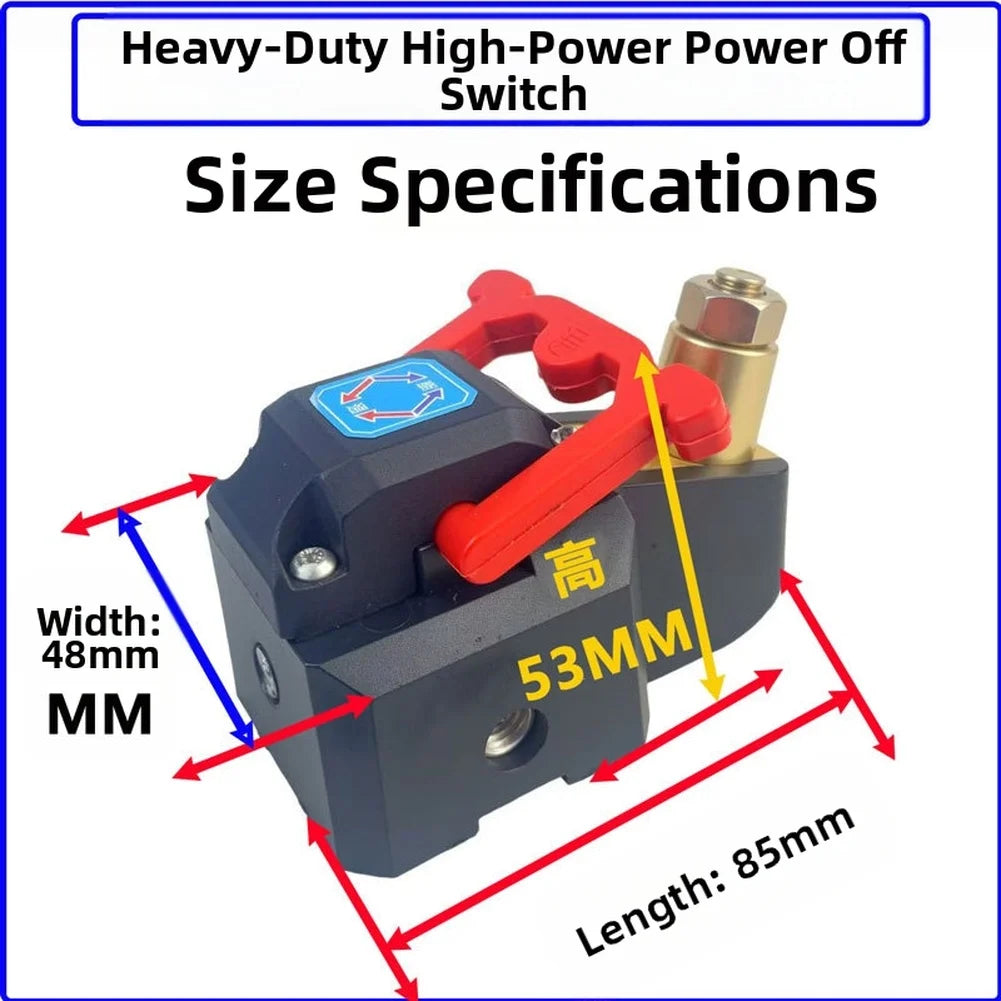 1PC Heavy Duty Battery Disconnect Switch 12V 24V Pure Copper Car Truck Tractor Car Battery Disconnect Switch For Car Boat