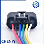 1 Pcs 6 Pin Automotive waterproof connector wire Harness plug 1.2 female LED driver headlight plug 6188-0658 6189-1012 For Honda