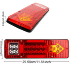 24V Trailer Truck LED Rear Taillight Arrow LED Tail Lamp Boat RV Caravan Van Reversing Night Driving Safety Warning Light Amagi