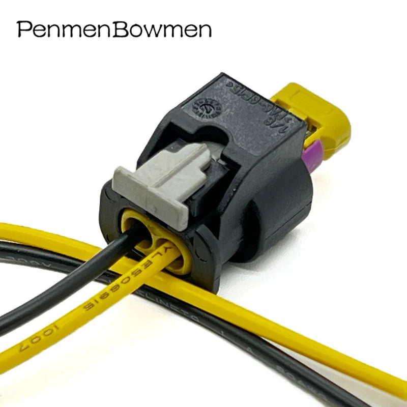 1 Ser 2 Pin Auto Fuel Injector Electrical Connectors Waterproof Female Wire Harness Plug 4F0973702A For Golf Jetta Passat Polo