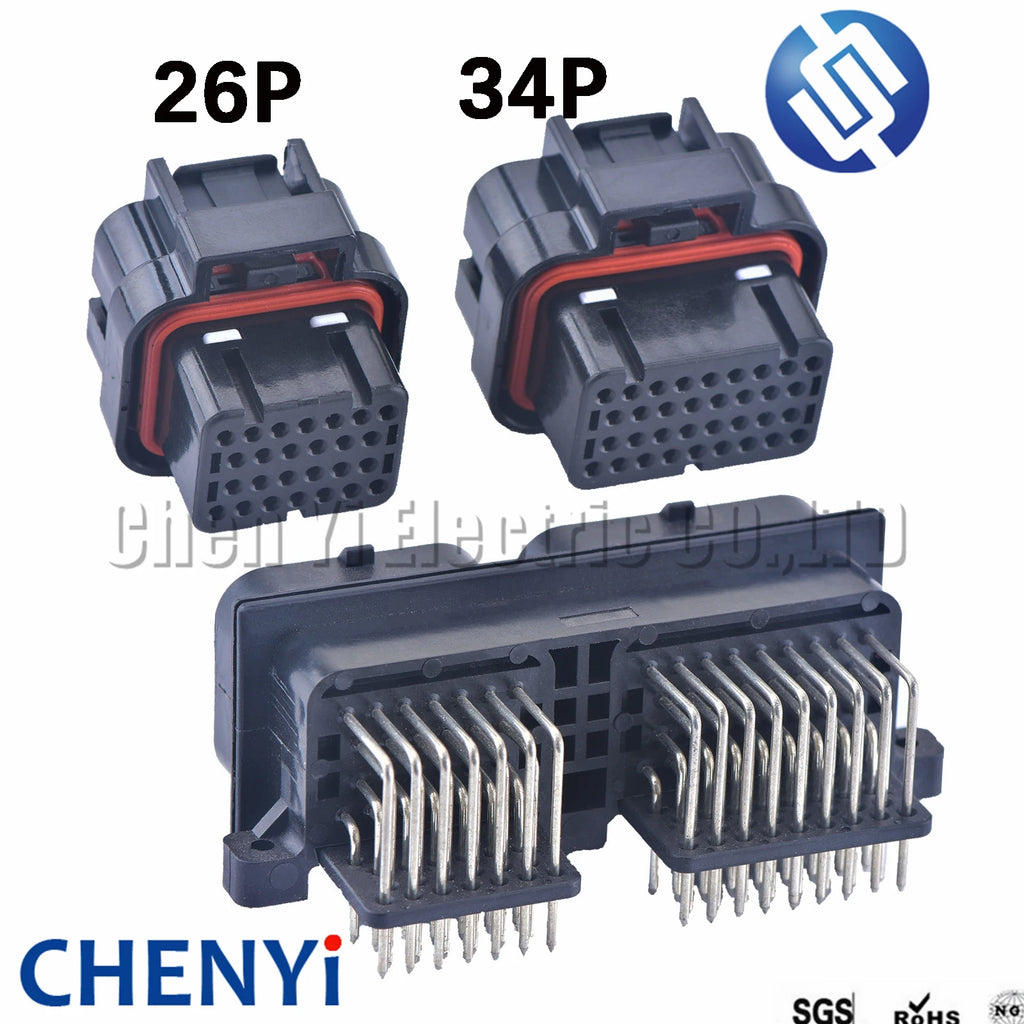 26/34/60 Pin ECU Engine Gearbox Computer Board Plug ECU Car Connector socket 6437288-3 6437288-3 4-1437290-0 3-1437290-7