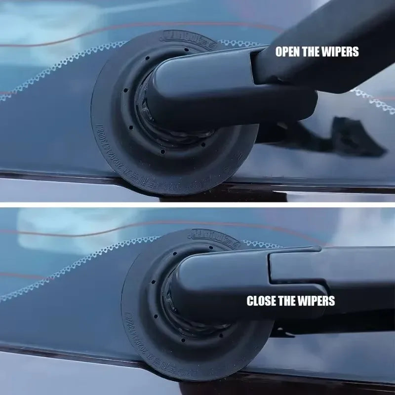 1/2pcs Car Wiper Bottom Hole Dustproof Cover Debris Leaves Falling Prevention Protective Covers Car Windshield Wiper Accessories