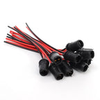 T10 W5W Lamp Holder Light Bulb Socket Car Motorcycle Rubber Connector Holder Extension LED Lamp Bulb Base Holder Wire Adapter