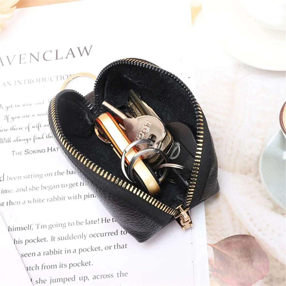 Car Leather Key Holder Minimalist Keychain Case Wallet Key Storage Case Protector Large-capacity Multifunctional Key Pouch Amagi
