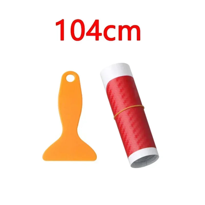 90cm Car Rear Trunk Guard Plate Sticker 3D Carbon Fiber Film Rear Bumper Trim Anti-Kicked Scratch Protection Sticker Strip Amagi