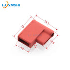 6.3 Double wire elbow silicone sheath 250 terminal elbow sheath high temperature resistant 6.3 flag spring insulation sheath