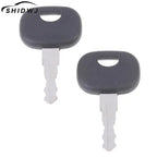 2PCS 14603 Keys For JCB Bomag Dynapac Terex Vibromax New Holland NH  For Ford Moxy Hamm For Volvo