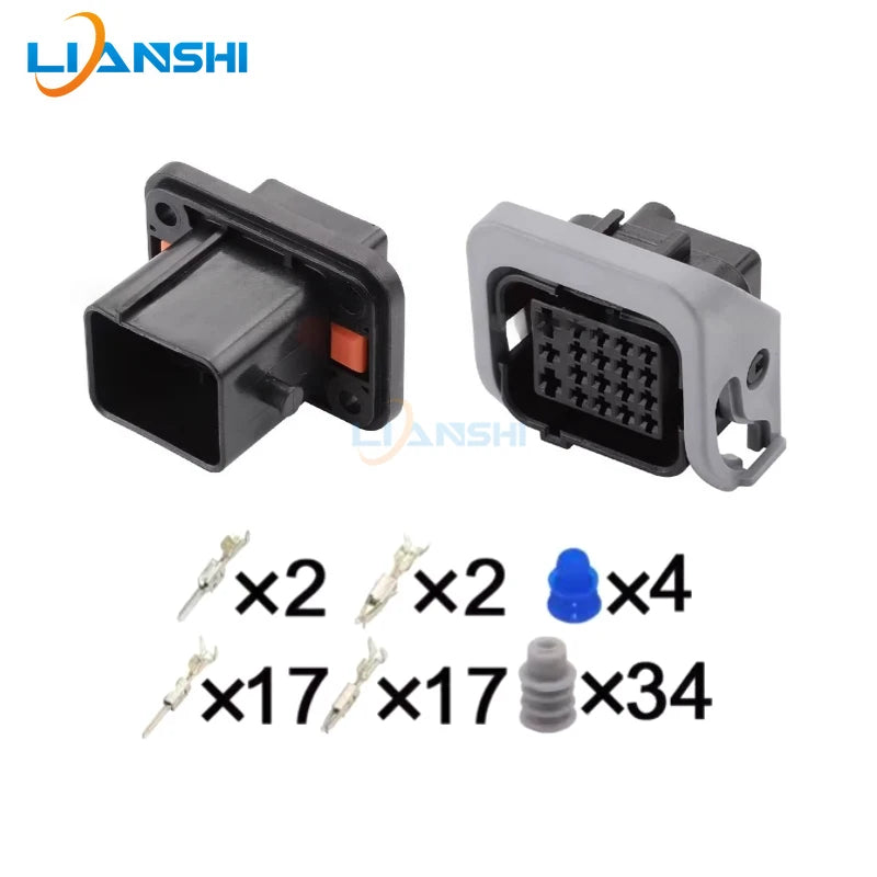 1192800FB Automotive connector 1192800FB male and female wiring harness plug 19-hole connector 1192800MB