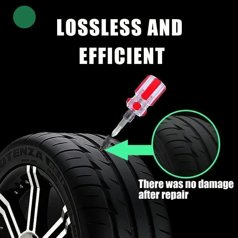 Vacuum Tyre Repair Rubber Nails Set Tire Puncture Repair Tool for Wheels Car Motorcycle Scooter Bicycle Tubeless Rubber Nail kit