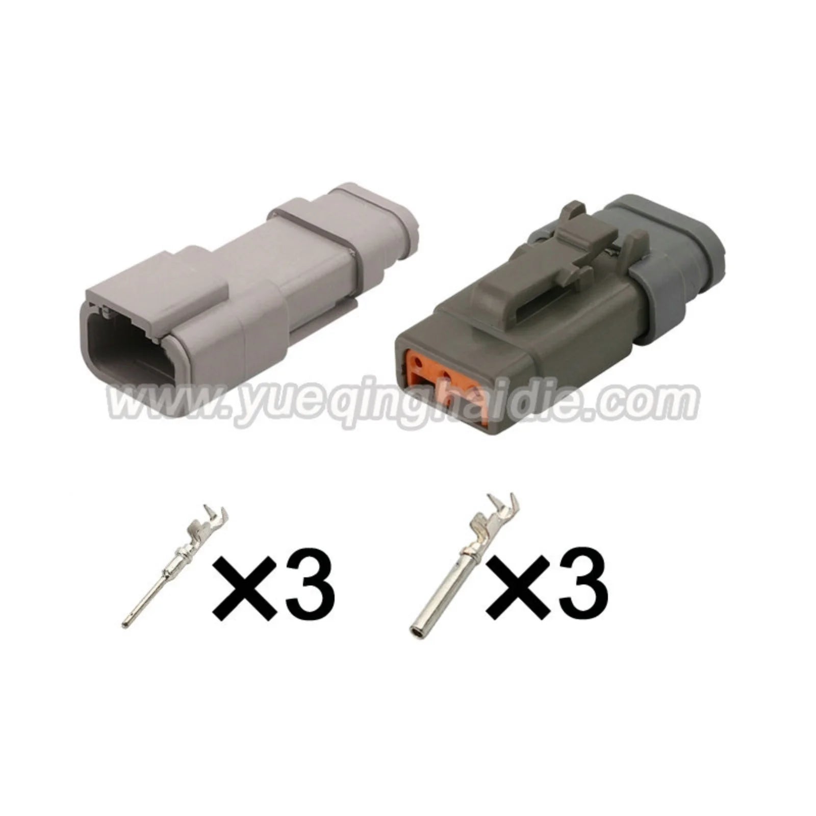 Deutsch DTM 2/3/4/6/8/12Pin Connector Waterproof 1mm Male Female Connectors Wiring Harness Cable Plug DTM06 DTM04 20-24AWG