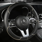 38 Cm/15 Inches Universal Car Faux Leather Steering Wheel Cover Sweat-absorbent And Breathable Handle Interior Upgrade New Amagi