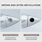 4pcs Car Keyhole Stickers Modified Sticker Keyhole Stickers Multifunctional Car Door Entry Guard Shield, Exterior Stickers Amagi