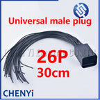26 Pin Auto ECU Computer Connector Oil Gas Electrical Plug 3-1437290-7 3-1437290-8 1473416-1 1473416-2 With 30cm Wires