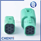 Green 7 Pin 0.6mm female male Mini MLC auto waterproof connector Plug 2822343-1 2822344-1 For Honda