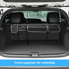 Car Trunk Organizer Durable Waterproof Collapsible with 4 Pockets Ideal for SUVs, Trucks MPVs Backseat or Trunk Storage Amagi