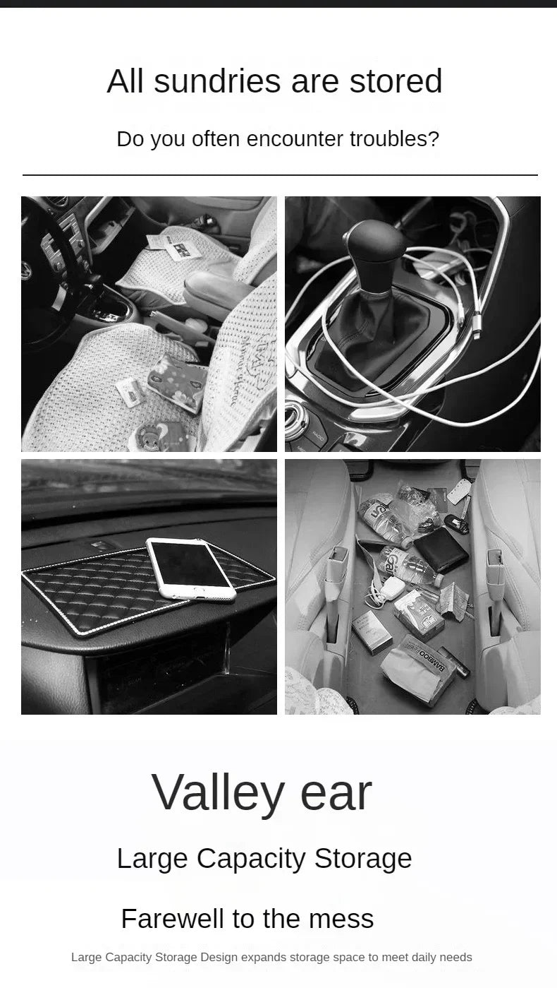 Car Seat Gap Organizer Storage Box Pocket Multifunction Universal Wallet Keys Card Cup Phone Holder Auto Interior Amagi