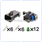 Delphi 6Pin Connector Waterproof 1.65mm Male Female Connector Automotive 150 GT Wire Harness Cable Socket for 12052848 12124107