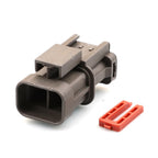 2-PIN Waterproof 6.3mm Male Female Connectors For Nissan Hyundai Matrix Elantra Alternator Socket 7122-6224-40 MG640188-5