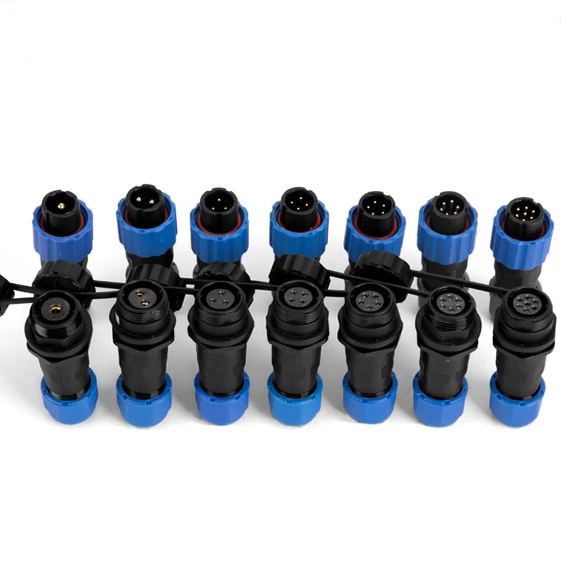 SP21 SP20 SP17 SP16 SP13 Docking 2P 3P 4P 5P 6P 7 12Pin IP68 Waterproof Aviation Connector,Panel Mount Connector Plug and Socket