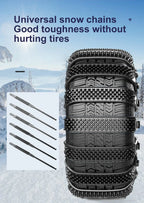 Snow Chain Tyre Chain 10/1PCS Urethane Set Wheel Ties Belts Car Tires Chains Winter Anti-Slip Chain Anti Skid Snow Emergency New