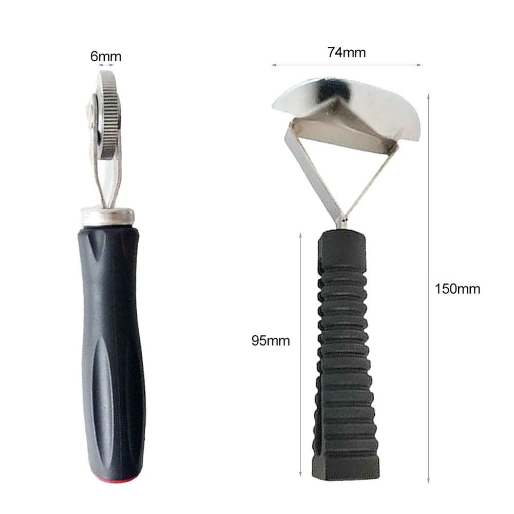 2pcs Car Tire Repair Tool Kit With  Tire Patch Roller Scraper For Patching Grinding And Cleaning Automotive Repair Tools