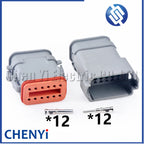 12 Pin Automotive waterproof connector Wiring Harness Plug For Deutsch DT series DT04-12P-E008 DT06-12S-E008 DT04-12P DT06-12S