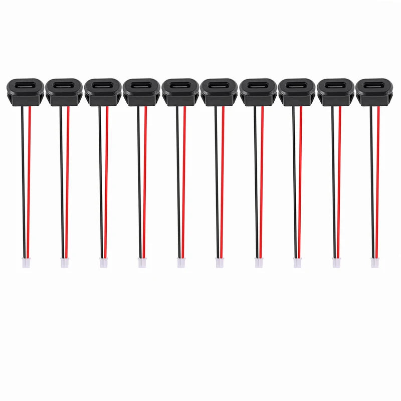 Type-C High Current Fast Charging Jack Port 3A Charger Plug Socket Connector Jack Female  USB-C with Card Buckle 2/4/10/20pcs