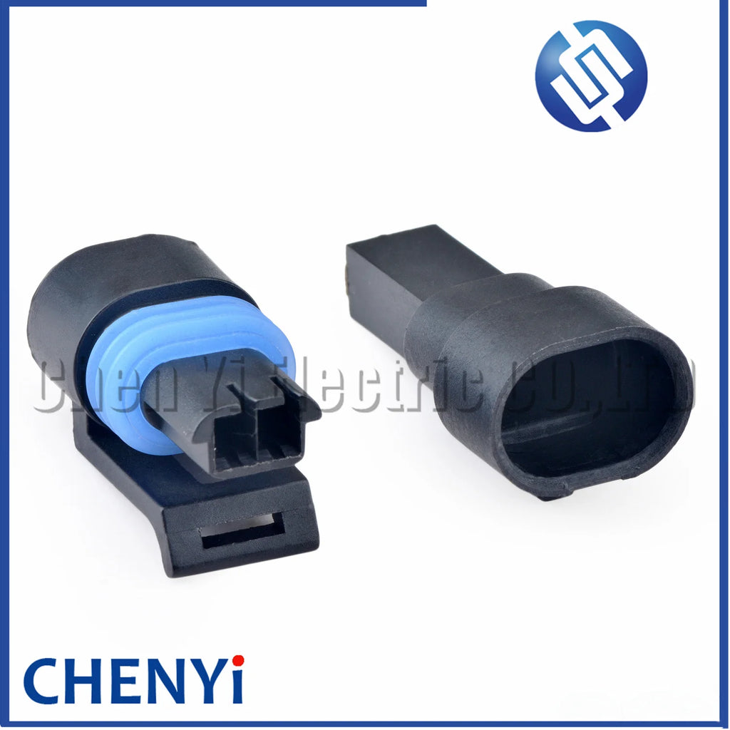 2 Pin Auto waterproof connector Engine Coolant Temperature Sensor plug 12162195 12162193 15326388 For GM Buick Chevrolet CUMMINS