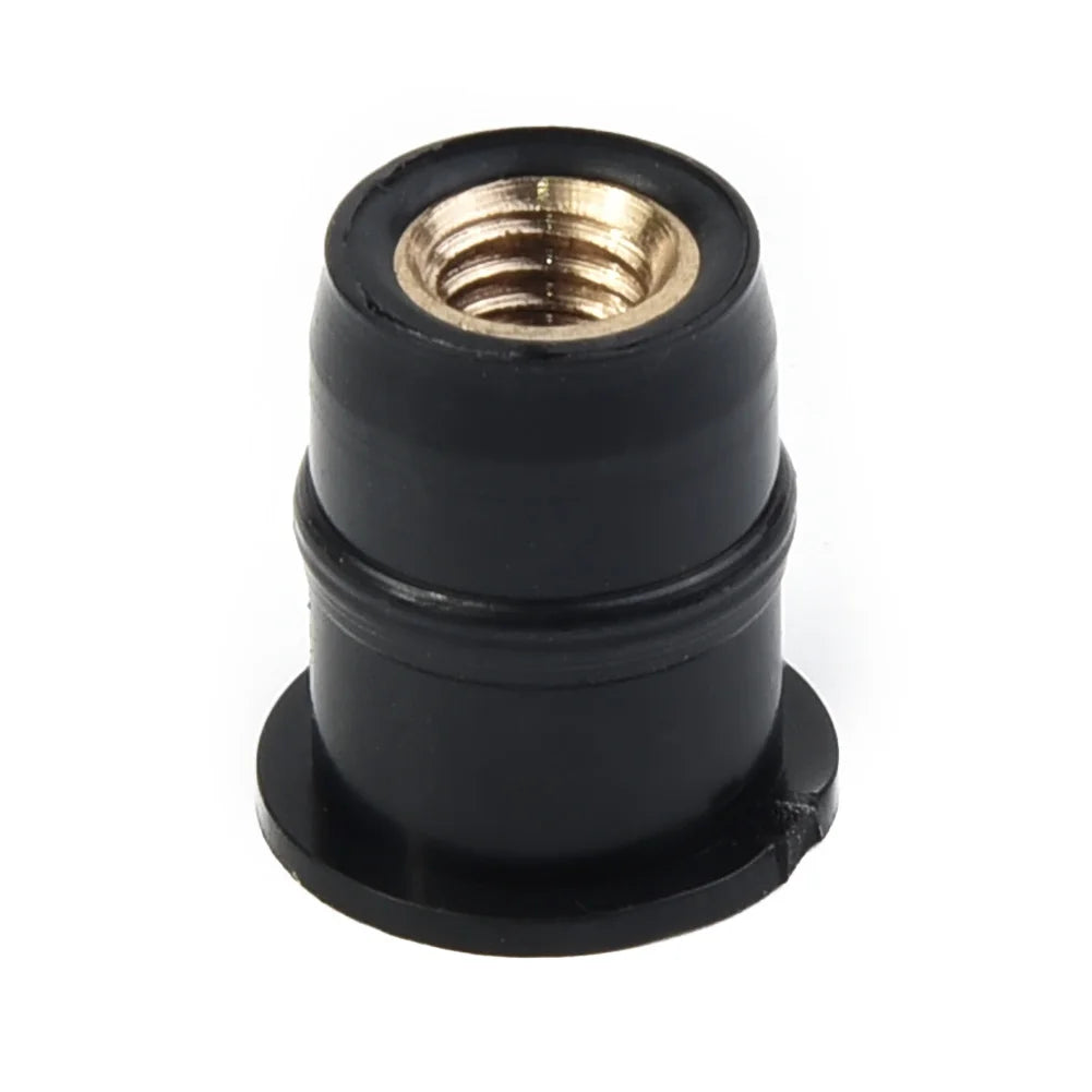 10PCS Motorcycle Windshield Rubber Nuts Fastener M5 Vibration Damper Panel Mounting 5mm Accessories Bolt Screws Fastener