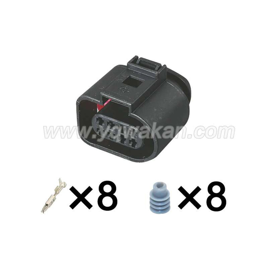 8Pin Connector Waterproof 1.5mm Male Female Connector Automobile Wiring Harness Cable Socket for VW Audi 1J0973814 1J0973714