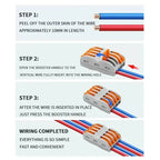 SPL2/3/4/5 Quick Wiring Terminal, PCT Parallel Wire Connector Junction Box, 1‑in 2/3/4/5‑Out Splitter for Lamp/Lighting