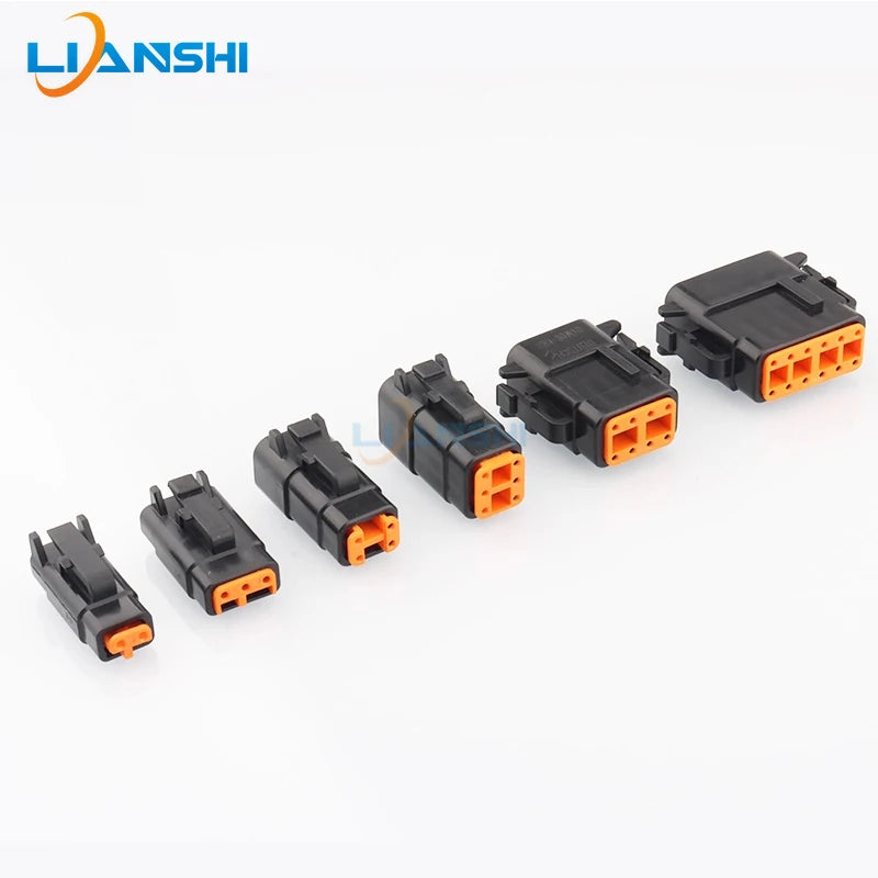 DTM04-2P-E004 automotive connector, Dechi plug-in, DTM06-2S-E004 waterproof plug for heavy truck wiring harness