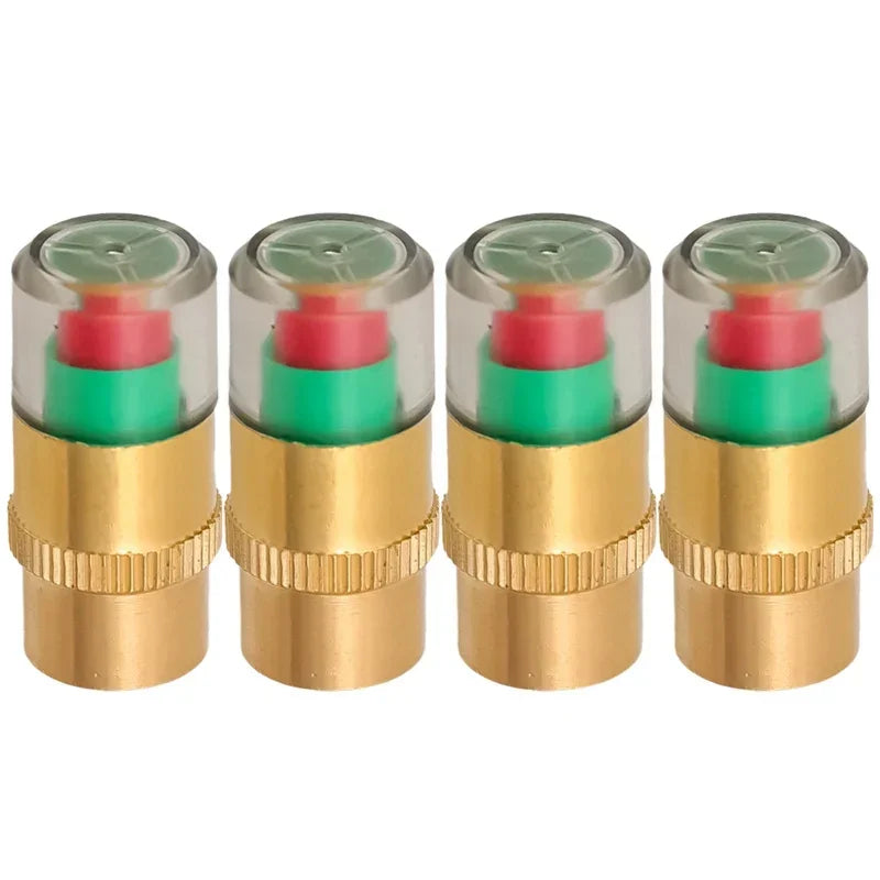 1-8pcs Motorcycle Car Tire Pressure Monitor Valve Cap Sensor Indicator Auto Tire Pressure Inspection Tools Tire Valve Detection