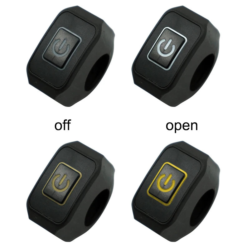 Motorcycle Switch ON/OFF Handlebar Flashing Headlight Horn Control Button 12V Button Connector Handlebar Switch
