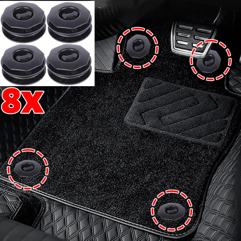 Detachable Car Mat Fixing Buckle Double Layer Carpet Clips Anti Slip Floor Liner Holder Auto Fastener Clamp Retention Holder